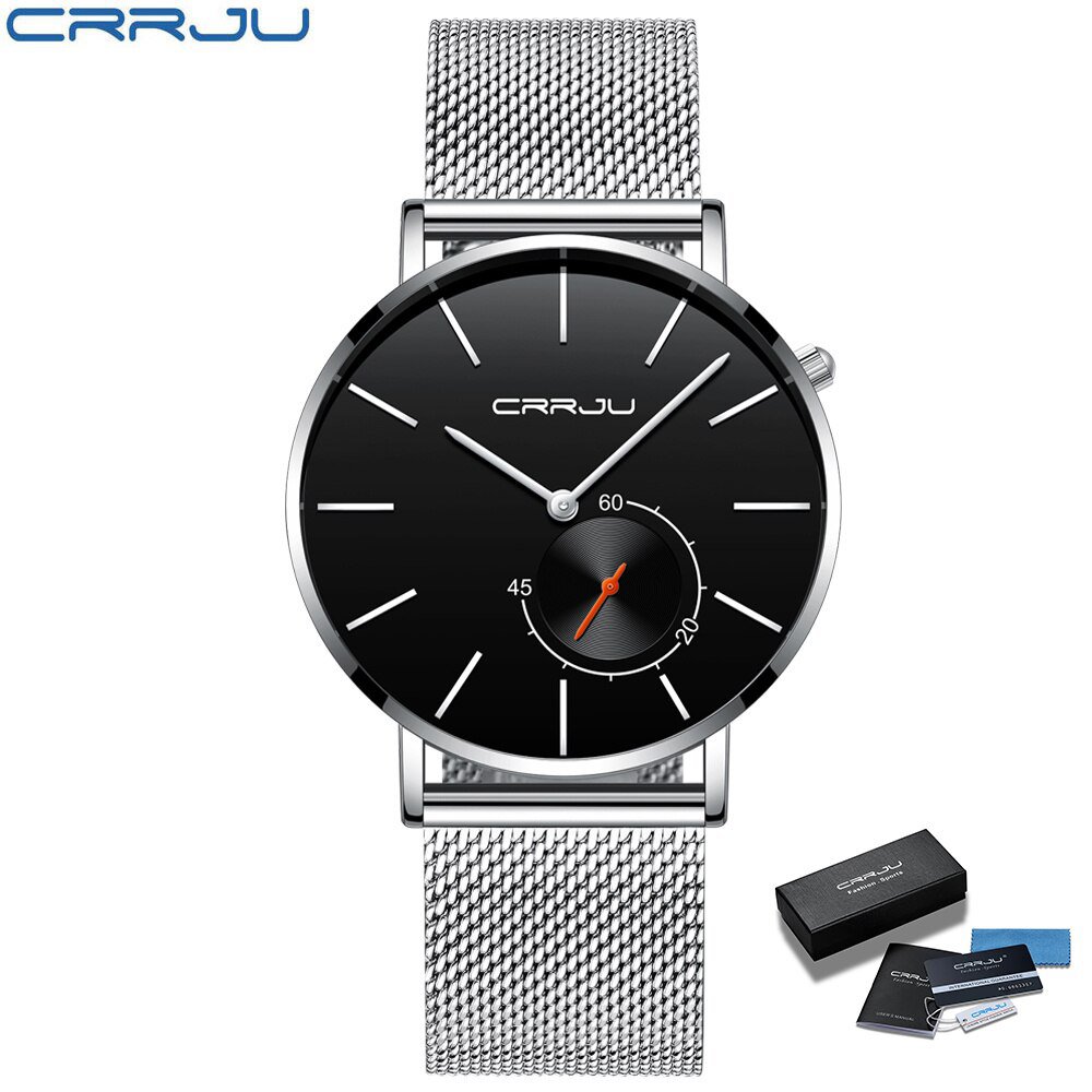 SB box_Men Watches Ultra-thin Quartz Clock WristWatch Waterproof