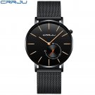 black black gold_Men Watches Quartz Clock Ultra-thin WristWatch Waterproof