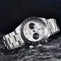 Black Nylon_2023    Panda Retro Dial Mens Watches Top Brand Luxury Sports Chronograph Men Quartz Wri