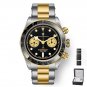 Gold Box_2023    Panda Retro Dial Mens Watches Top Brand Luxury Sports Chronograph Men Quartz Wristw