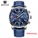 Blue No Box_Watches Men Luxury Brand Quartz Watch Fashion Chronograph Watch     Sport Clock Male Hou