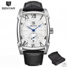 5114-White_Watches Men Luxury Brand Quartz Mens Wist Watches Military Leather Strap Casual Square Wa