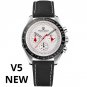 Black Red L_2023    Moon Men's Quartz Watches Luxury Chronograph Watch For Men Sapphire AR Mirror Wa