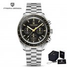 Gold_2023    Moon Men's Quartz Watches Luxury Chronograph Watch For Men Sapphire AR Mirror Waterproo