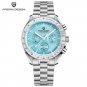 V4 Sky Blue_2023    Moon Men's Quartz Watches Luxury Chronograph Watch For Men Sapphire AR Mirror Wa