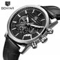 Gold_Top Brand Luxury Stainless Steel Watch Men Business Casual Quartz Watch Military Wristwatch Wat