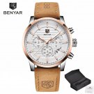 Gold white1_Top Brand Luxury Stainless Steel Watch Men Business Casual Quartz Watch Military Wristwa