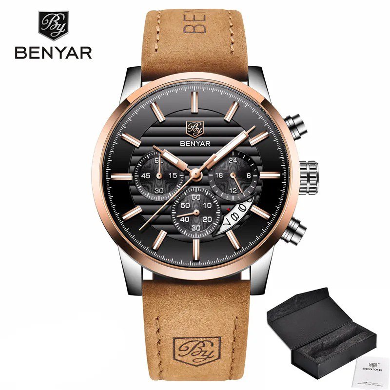 Silver black2_Top Brand Luxury Stainless Steel Watch Men Business Casual Quartz Watch Military Wrist