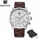 Silver white_Top Brand Luxury Stainless Steel Watch Men Business Casual Quartz Watch Military Wristw