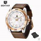 Gold White_Quartz Watches Mens Top Brand Luxury Luminous Fashion Watch Men Waterproof Military Wrist
