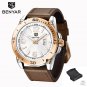 Gold White_Quartz Watches Mens Top Brand Luxury Luminous Fashion Watch Men Waterproof Military Wrist