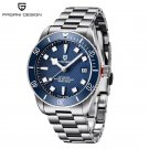 Blue_BB58 Retro Automatic Watch For Men NH35 Luxury Men Mechanical Wristwatches 2023 Stainless Steel