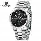 Silver Black_Mens Watches Top Brand Luxury Quartz Men Watch 2023 Sports Watch For Men Chronograph Mi