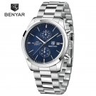 Silver Blue_Mens Watches Top Brand Luxury Quartz Men Watch 2023 Sports Watch For Men Chronograph Mil