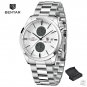 White_Men's Watches 2023 Top Brand Quartz Watch For Men Stainless Steel Waterproof Sports Military F