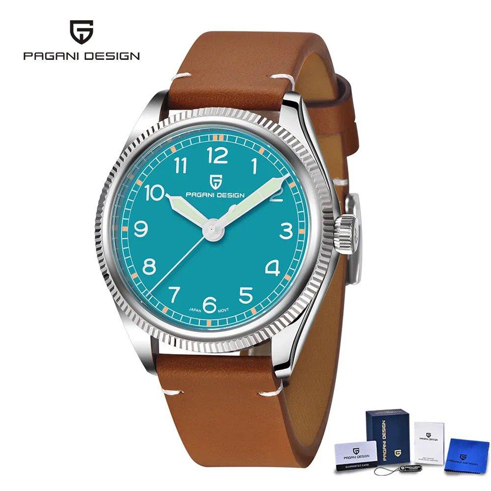 Blue_Men's Watches 2023 Quartz Automatic Watch For Men AR Sapphire mirror VH31 Sports Waterproof Lum