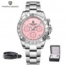 Pink Box_Watch For Men 2023 Top Brand Luxury Men Quartz Wristwatches Chronograph Luminous Sapphire G