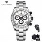 White Black_Watch For Men 2023 Top Brand Luxury Men Quartz Wristwatches Chronograph Luminous Sapphir