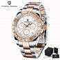 Gold White_2023 Mens Watches Top Brand Luxury Automatic Watch Men Business Sport Watches Men Quartz 