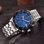 Gold Blue_Mens Watches 2023 Top Brand Luxury Quartz Chronograph Watch For Men Sports Waterproof Mili