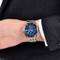 Silver Black_Mens Watches 2023 Top Brand Luxury Quartz Chronograph Watch For Men Sports Waterproof M