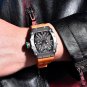 Orange_Men's Watches Top brand Luxury Quartz Hollow Automatic Watch For Men VH65 Sports Sapphire Mir