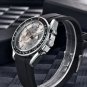 J Gray_2023  Moon Watch For Men Luxury Quartz Chronograph Men Watches Sports Waterproof Automatic Lu
