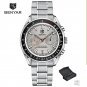 Silver Gray_2023 Moon Watch For Men Luxury Quartz Chronograph Men Watches Sports Waterproof Automat
