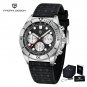 Black_Chronograph VK63 Watch For Men Top Brand Luxury Quartz Watches Mens Sports Military Waterproof