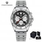 Silver Black_Chronograph VK63 Watch For Men Top Brand Luxury Quartz Watches Mens Sports Military Wat