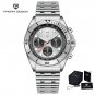 Silver Gray_Chronograph VK63 Watch For Men Top Brand Luxury Quartz Watches Mens Sports Military Wate