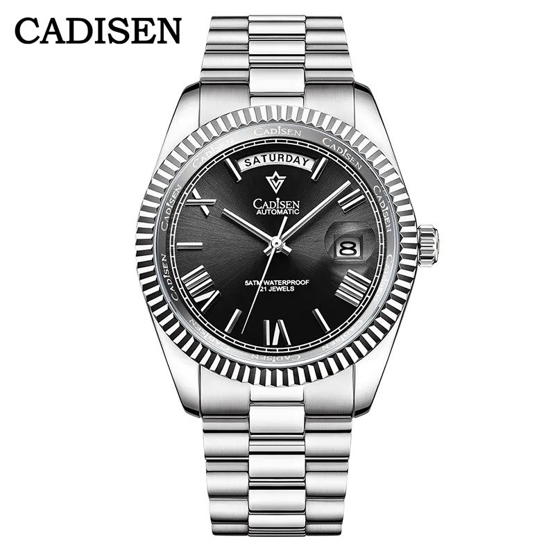 Black_Automatic Watch Men Sports Top Brand Luxury Mechanical WristWatch Mens 2023 Stainless Steel Wa