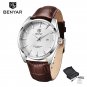 White_Fashion Mens Watches Top Brand Luxury Military Quartz Watch Leather Waterproof Sport Watch Men