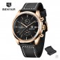 Gold Black_Mens Fashion Quartz Wristwatches Top Brand Luxury Watch Men Sports Waterproof Military Le