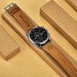 Black_2023  Men Quartz Wristwatches Chronograph Leather Sports Watch Men Luxury Brand Military 100M 