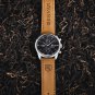 Gold Black_2023 Men Quartz Wristwatches Chronograph Leather Sports Watch Men Luxury Brand Military
