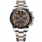Gold Brown_Top Brand Luxury Sports Watch For Men Quartz Watches Mens 2023 Chronograph Stainless Stee
