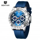 Blue_Sports Mens Watches 2023 Top Brand Luxury Quartz Watch For Men Chronograph Military Waterproof 