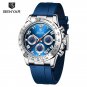 Blue_Sports Mens Watches 2023 Top Brand Luxury Quartz Watch For Men Chronograph Military Waterproof 