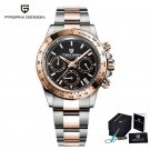 Gold Black_2023    Top Brand Mens Watches Sports VK63 Quartz Chronograph Watch For Men Sapphire Stai