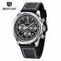 Silver Black_Top Brand Luxury Mens Watches Sports Quartz Chronograph Watch For Men Multifunctional M