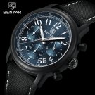 Black Blue_Top Brand Luxury Watches Mens 2023 Chronograph Quartz Men Watch Sport Military Waterproof