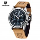 Blue_Top Brand Luxury Watches Mens 2023 Chronograph Quartz Men Watch Sport Military Waterproof Leath