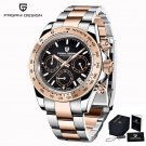 1644 Gold Black_2023 Gold Mens Watches Sports Sapphire Glass Quartz Wrist Watch For Men Waterproof S