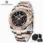 1644 Gold Black_2023 Gold Mens Watches Sports Sapphire Glass Quartz Wrist Watch For Men Waterproof S