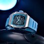 Silver Blue_2023    Top Brand Luxury Men's Watches Chronograph Quartz Watch For Men Sports Waterproo