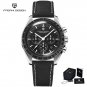 Black L_Mens Watches 2023 Top Brand Quartz Chronograph Automatic Watch For Men Sports Leather Sapphi