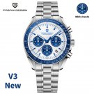 Blue_Mens Watches 2023 Top Brand Quartz Chronograph Automatic Watch For Men Sports Leather Sapphire 