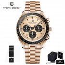 Gold Black_Mens Watches 2023 Top Brand Quartz Chronograph Automatic Watch For Men Sports Leather Sap