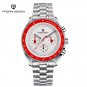 Red_Mens Watches 2023 Top Brand Quartz Chronograph Automatic Watch For Men Sports Leather Sapphire M